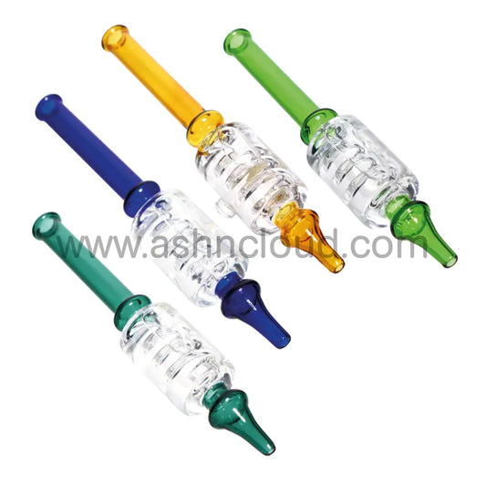 Clear Glycerin Multicolor Glass Nectar Collector