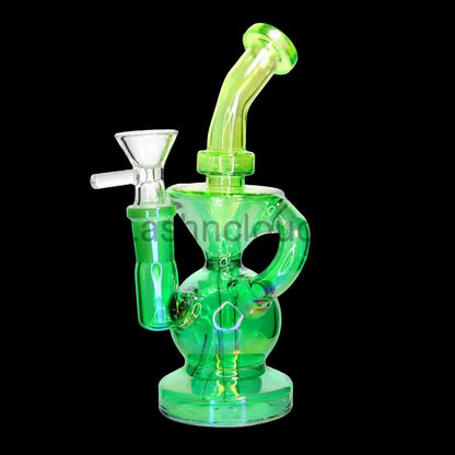 🌈 Color Recycler Water Pipe – 7 Inch | Compact Recycler Bong