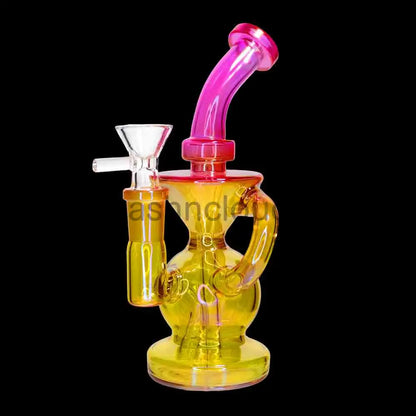 🌈 Color Recycler Water Pipe – 7 Inch | Compact Recycler Bong