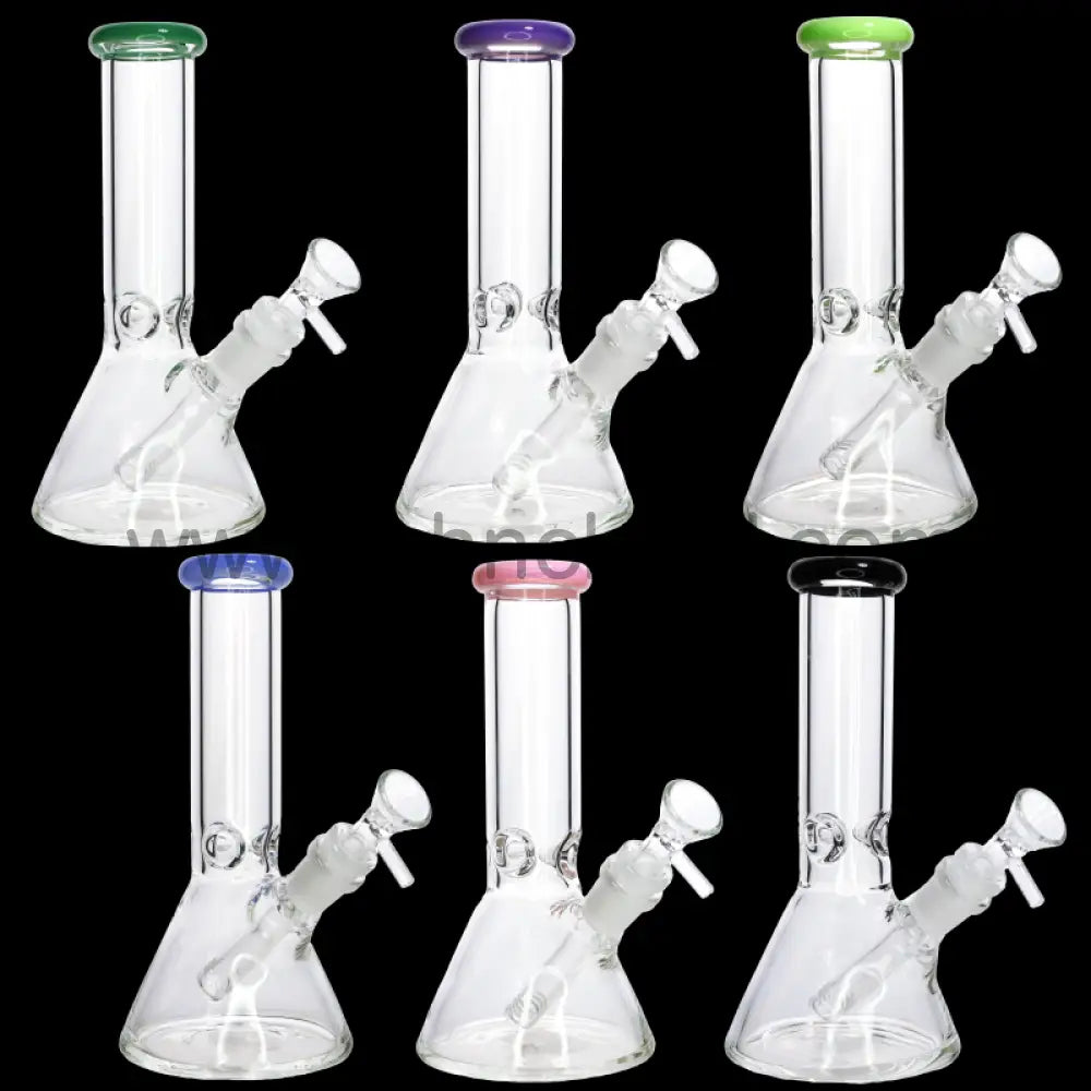 8 Inch Color Top Slime Beaker Water Pipe, 5mm