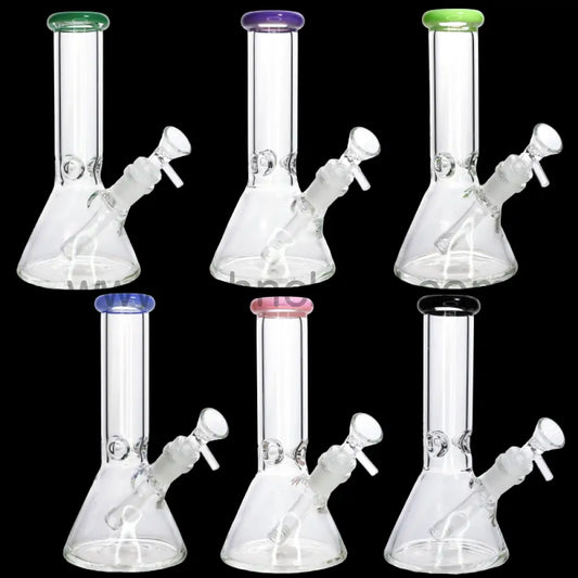 🔥 Color Top Slime Beaker Water Pipe – 8 Inch | 5mm Glass Classic Bong