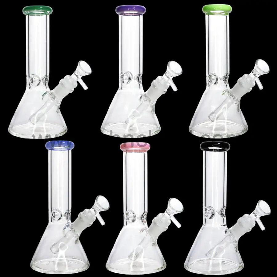 8 Inch Color Top Slime Beaker Water Pipe, 5mm