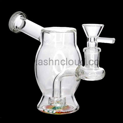 Compact Barrel Mini Water Pipe – 6.5 Inch | Countertop Fast-Turn Glass Bong