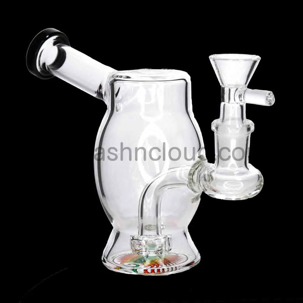Compact Barrel Mini Water Pipe – 6.5 Inch | Countertop Fast-Turn Glass Bong