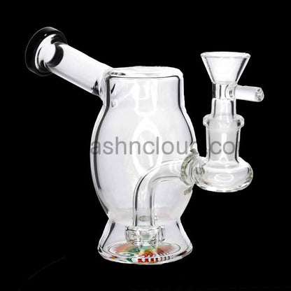 Compact Barrel Mini Water Pipe – 6.5 Inch | Countertop Fast-Turn Glass Bong