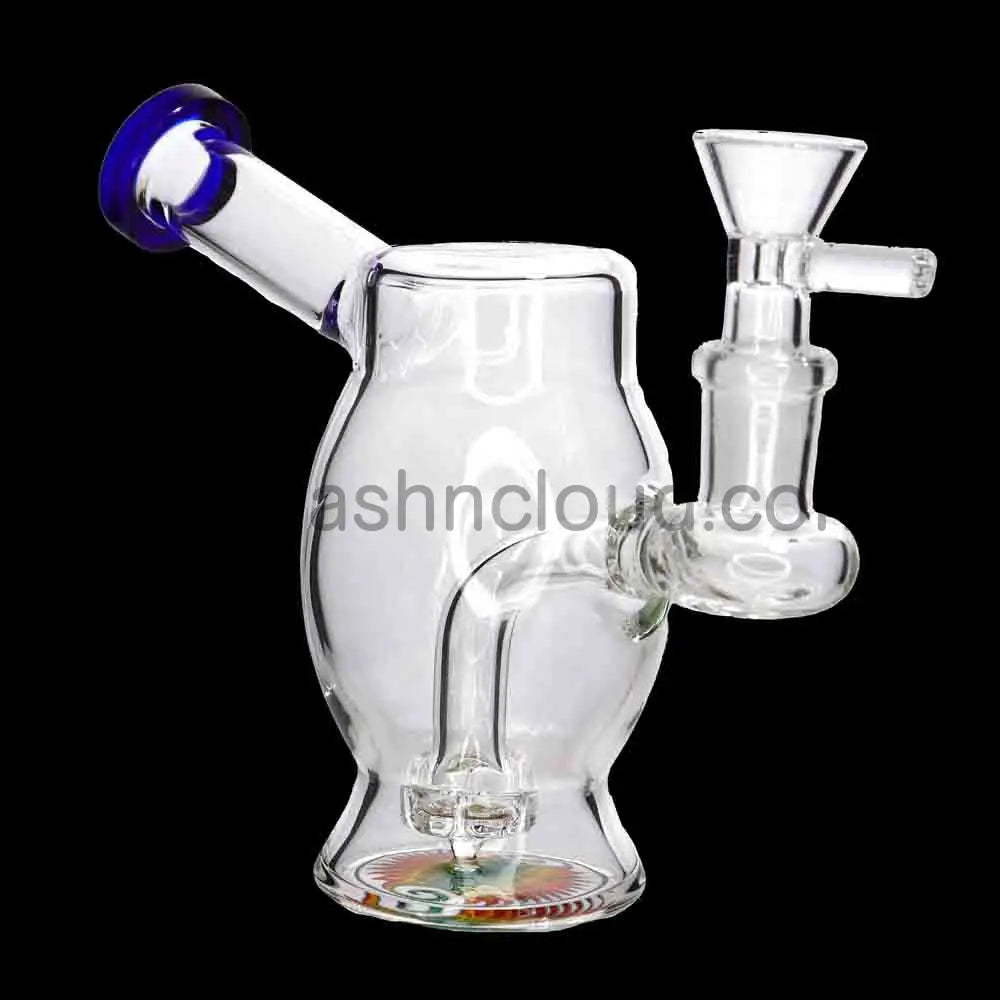 Compact Barrel Mini Water Pipe – 6.5 Inch | Countertop Fast-Turn Glass Bong