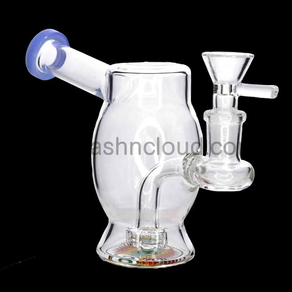 Compact Barrel Mini Water Pipe – 6.5 Inch | Countertop Fast-Turn Glass Bong