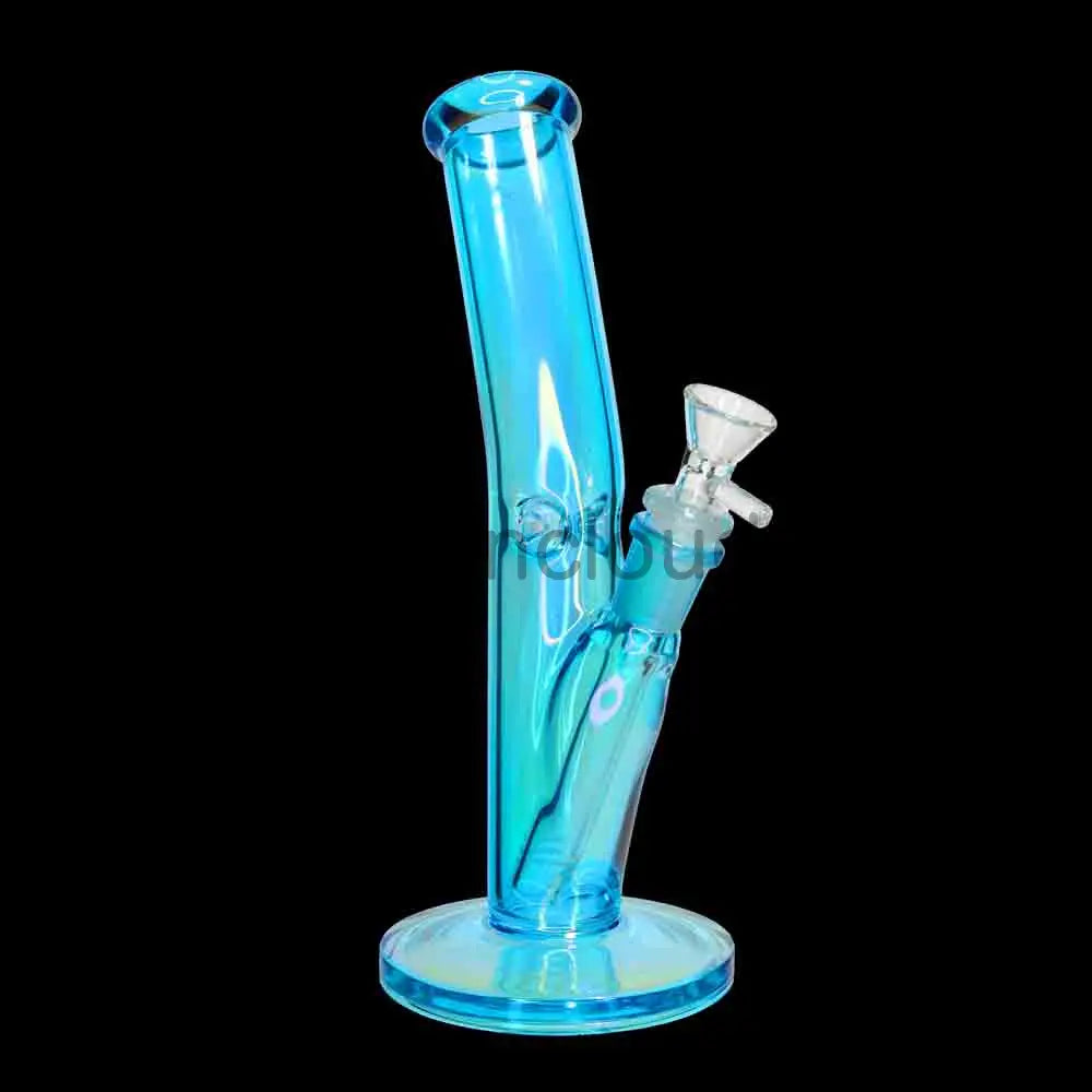 🌈 Curve Tube Water Pipe – 10 Inch | Colored Glass Bent Neck Bong