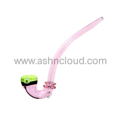 Curvy Multicolor Glass Sherlock Pipe