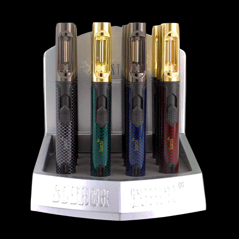 12 pcs - Scorch Torch 61738 Premium Pen-Style Butane Torch Lighters – Wholesale Display