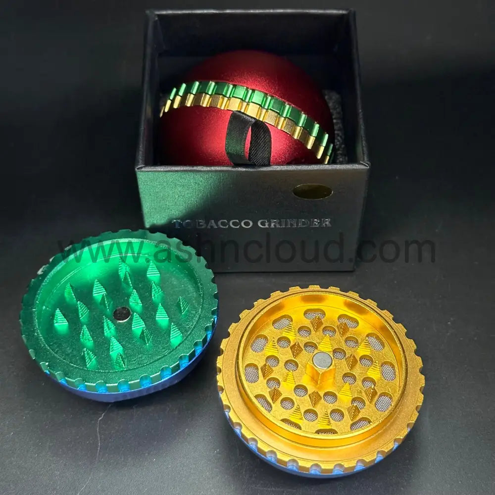 Exotic Ball Single Multicolor Metallic 4 Layer Grinder