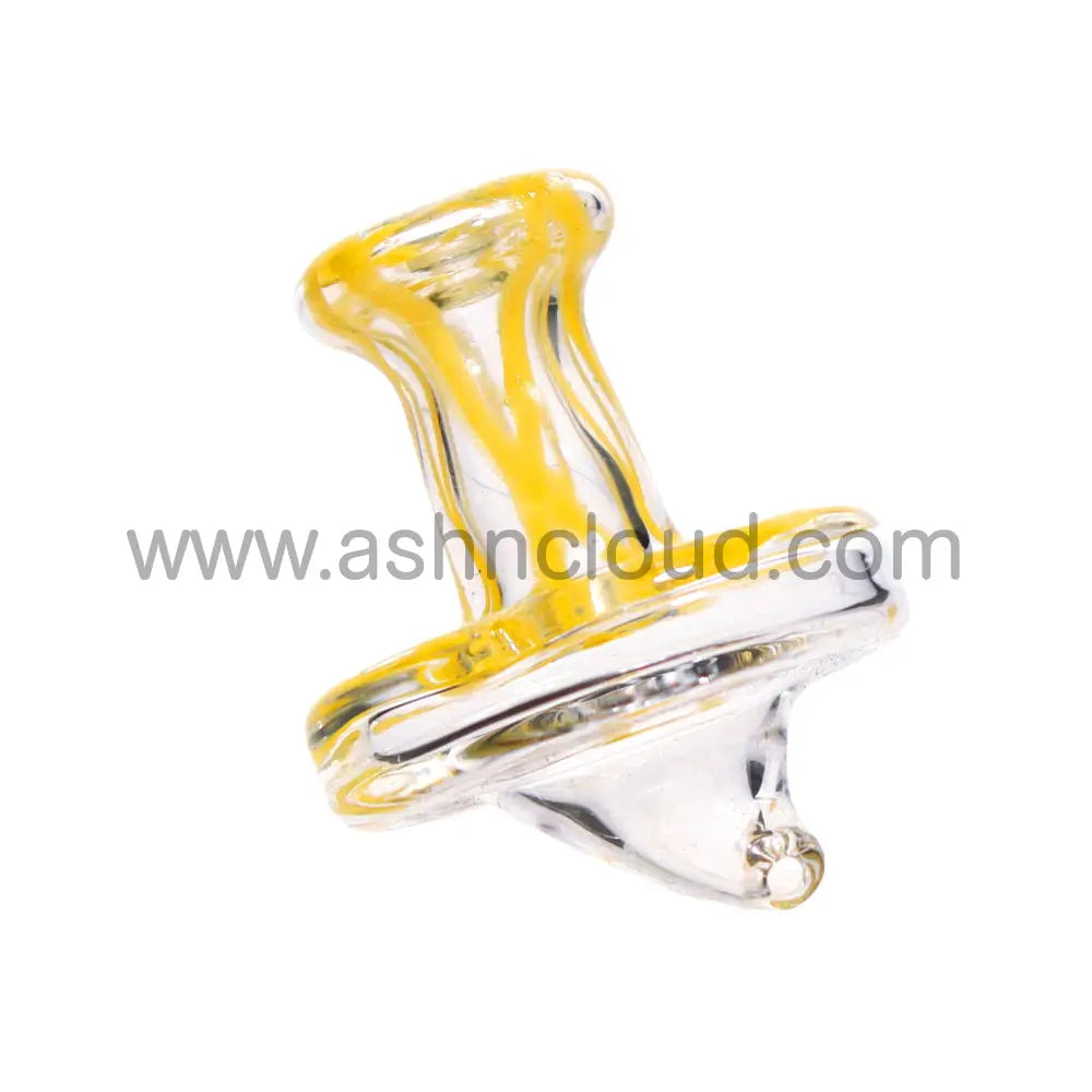 Fancy Hat Clear Glass Streaky Carb Cap Simple