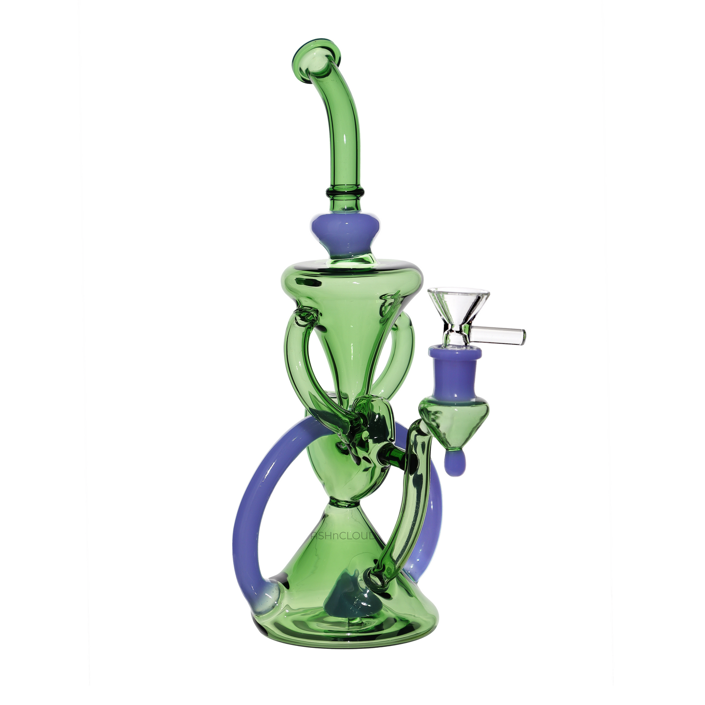 11 in - Exotic Glass Recycler Multicolor