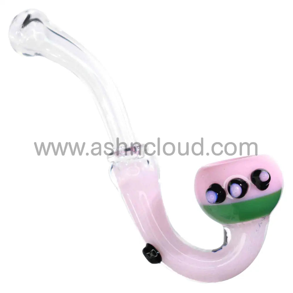 Half Clear Body Multicolor Slime Glass Sherlock Pipe