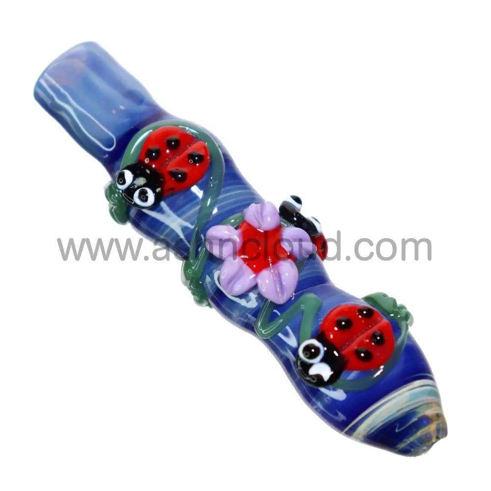Lady Bug Glass Chillum