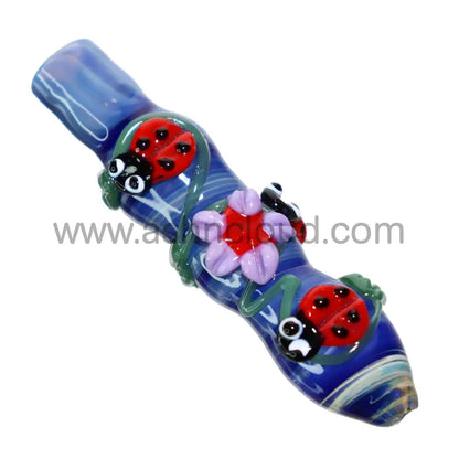 Lady Bug Glass Chillum