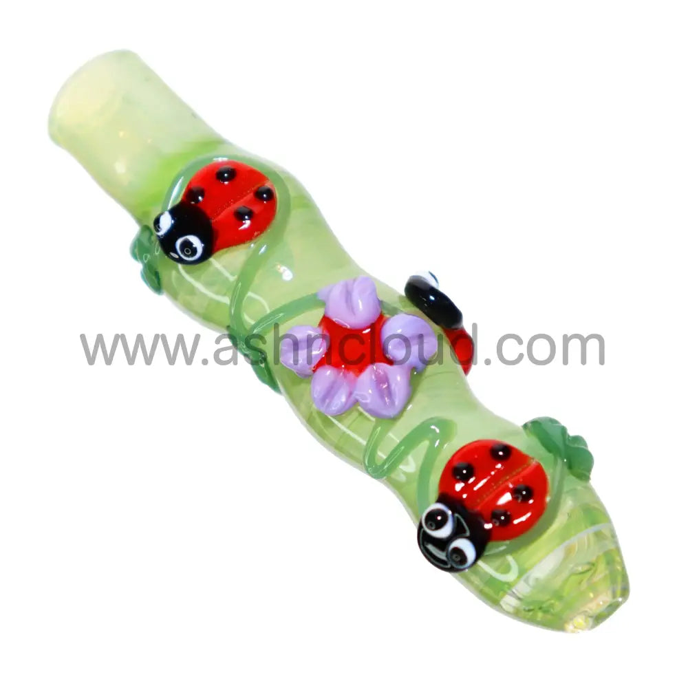 Lady Bug Glass Chillum