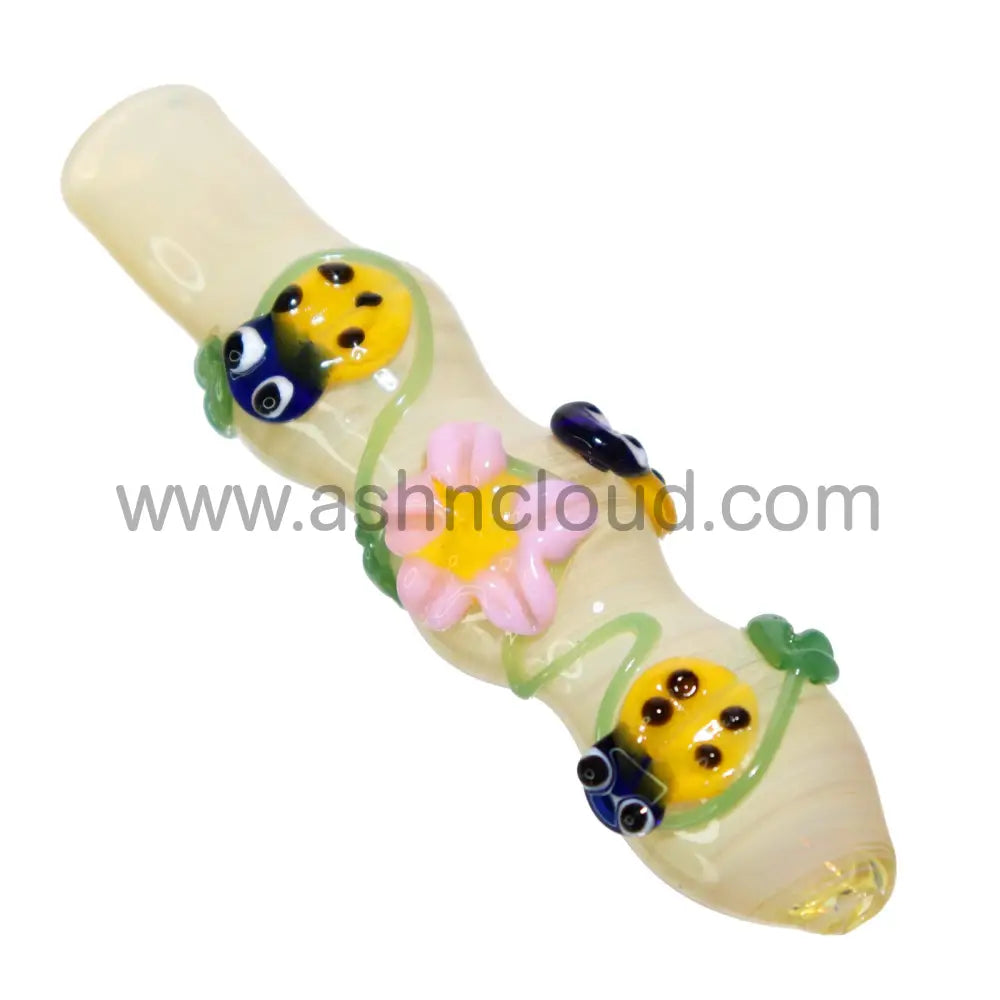 Lady Bug Glass Chillum