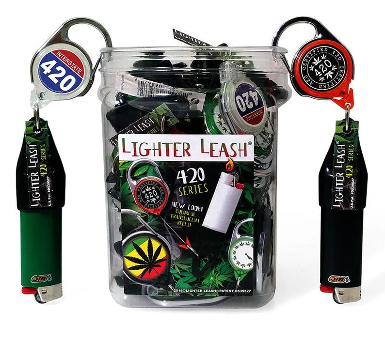 Lighter Leash® 420 Series – Retractable Lighter Holder | Bulk Jar Display Wholesale