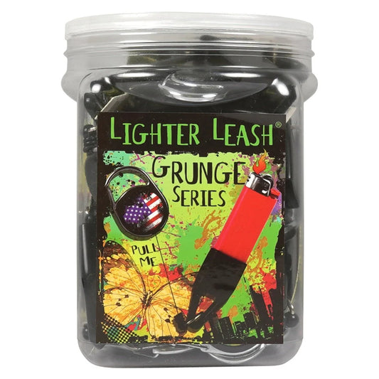 Lighter Leash® Grunge Series – Retractable Lighter Holder | Bulk Jar Display Wholesale