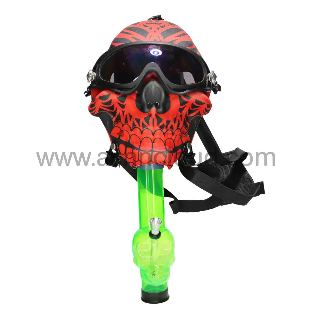 Mask 1 Acrylic Water Pipe Bong Simple