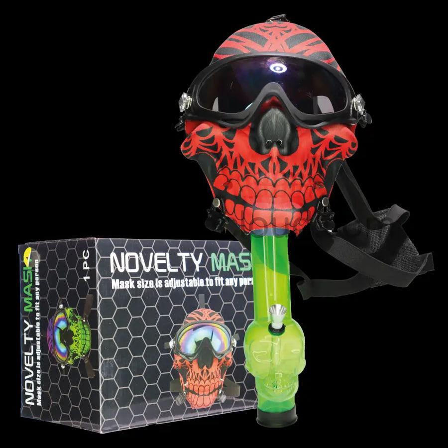 Mask Design Acrylic Water Pipe Bong
