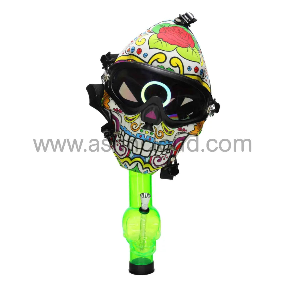Mask 2 Acrylic Water Pipe Bong Simple