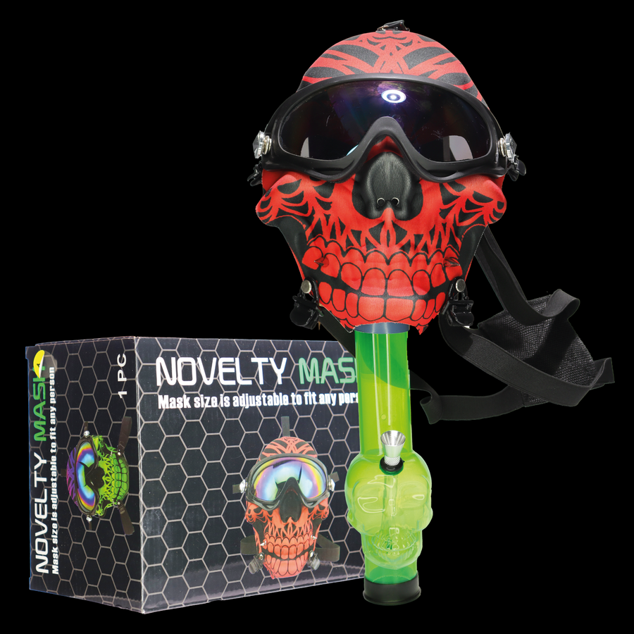 Mask Design Acrylic Water Pipe Bong