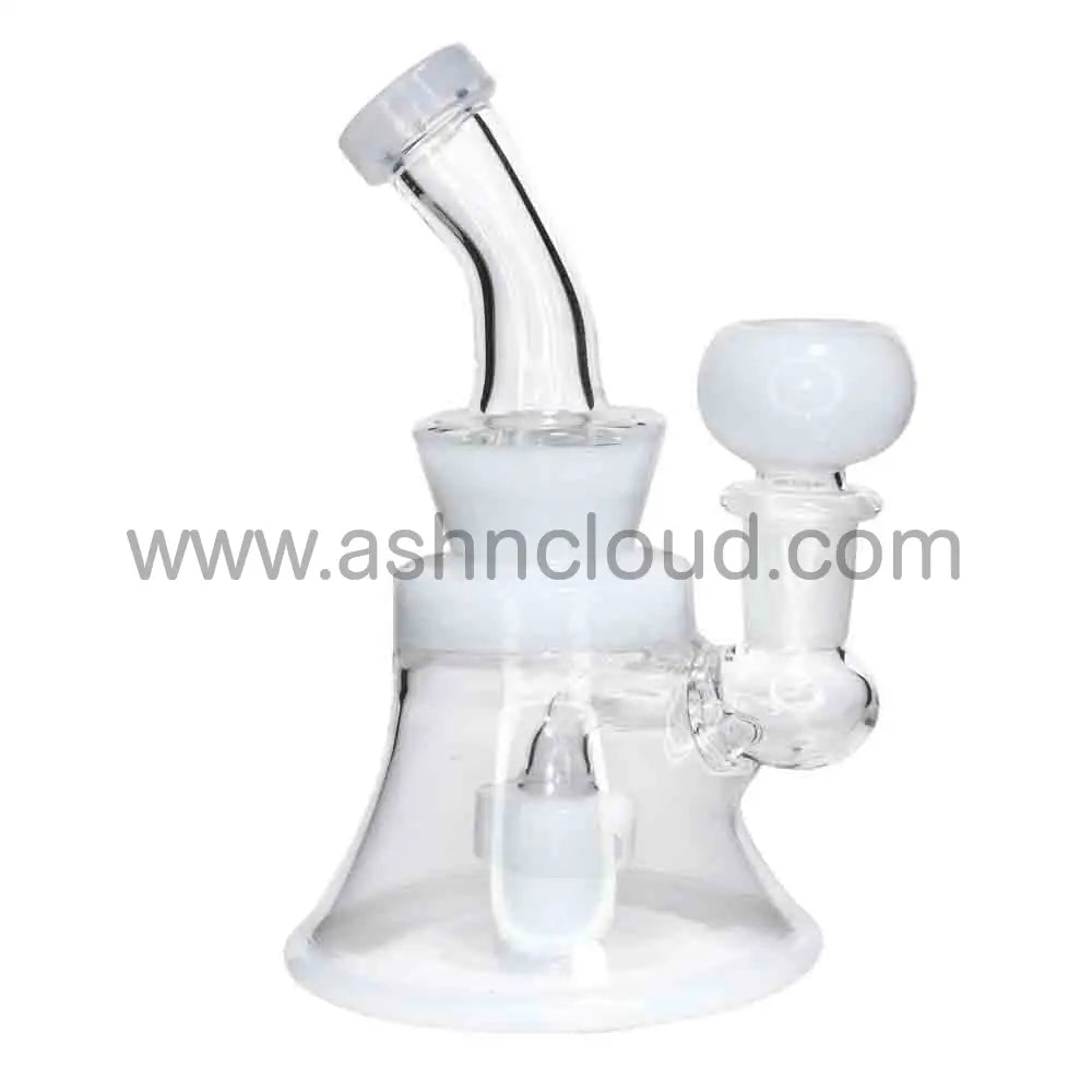 Mini Bell-Shaped Glass Bong – 6” Compact Water Pipe for Smoke Shops (Assorted Colors)