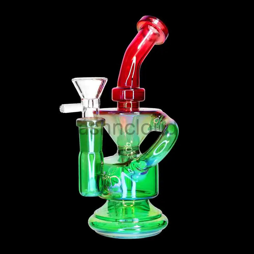 🌈 Mini Recycler Water Pipe – 7 Inch | Compact Color Recycler Bong