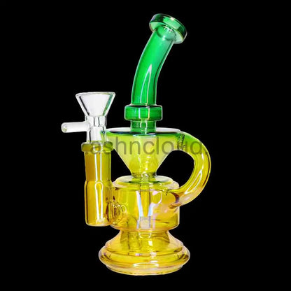 🌈 Mini Recycler Water Pipe – 7 Inch | Compact Color Recycler Bong