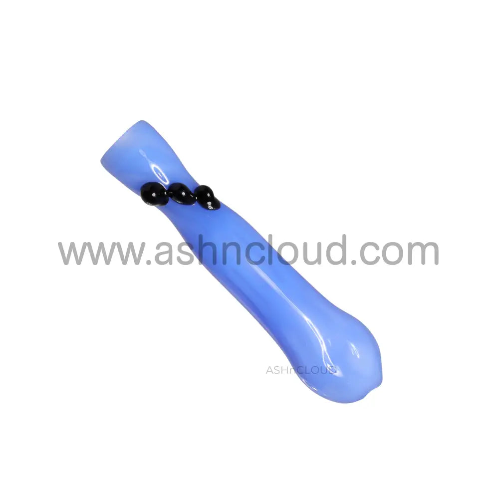 Multicolor Doted Glass Chillum