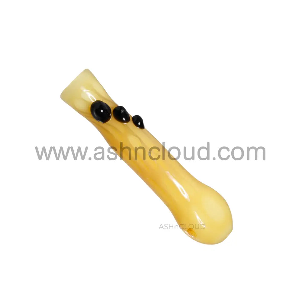 Multicolor Doted Glass Chillum