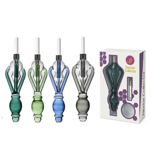 Heart Shape Glass Nectar Collector 9 Inch Assembled Wholesale Dab Straw Kit