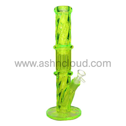 NEW 15 Inch Color Straight Tube Bong – 1 Chamber | Wholesale Glass