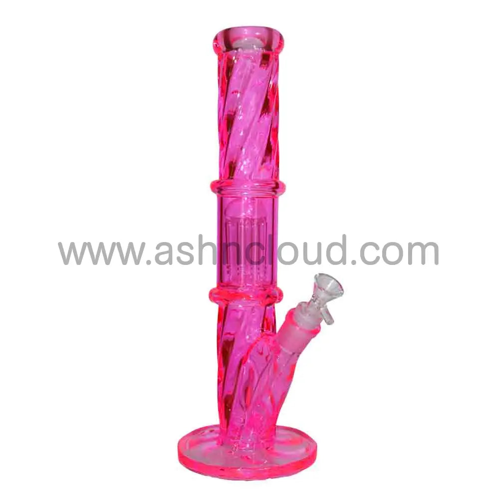 NEW 15 Inch Color Straight Tube Bong – 1 Chamber | Wholesale Glass