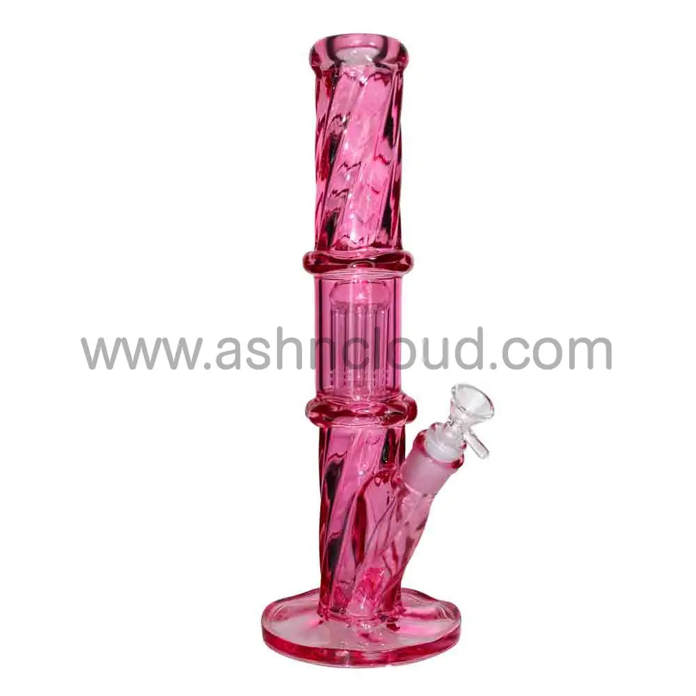 NEW 15 Inch Color Straight Tube Bong – 1 Chamber | Wholesale Glass