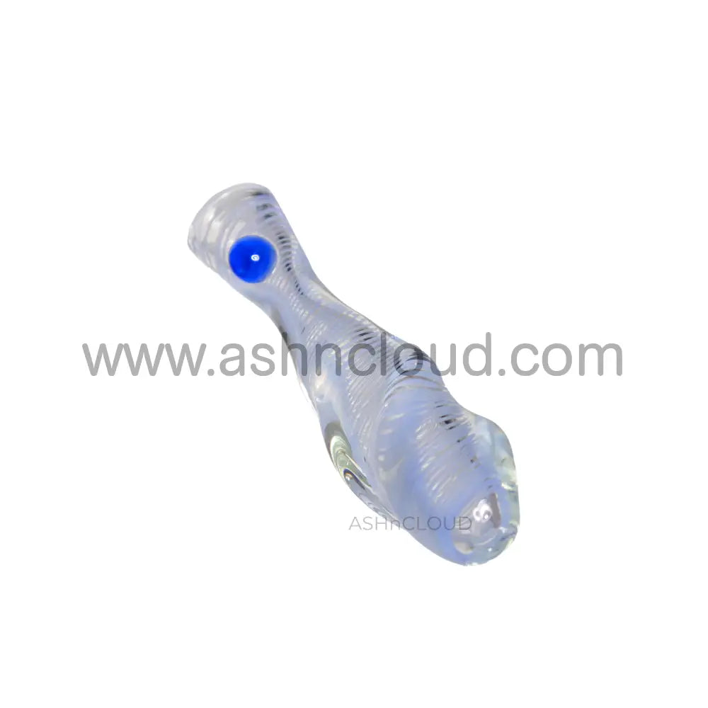 Pink/Blue Glass Chillum