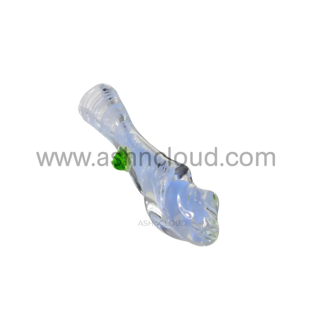 Pink/Blue Glass Chillum