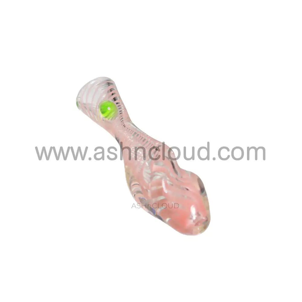Pink/Blue Glass Chillum