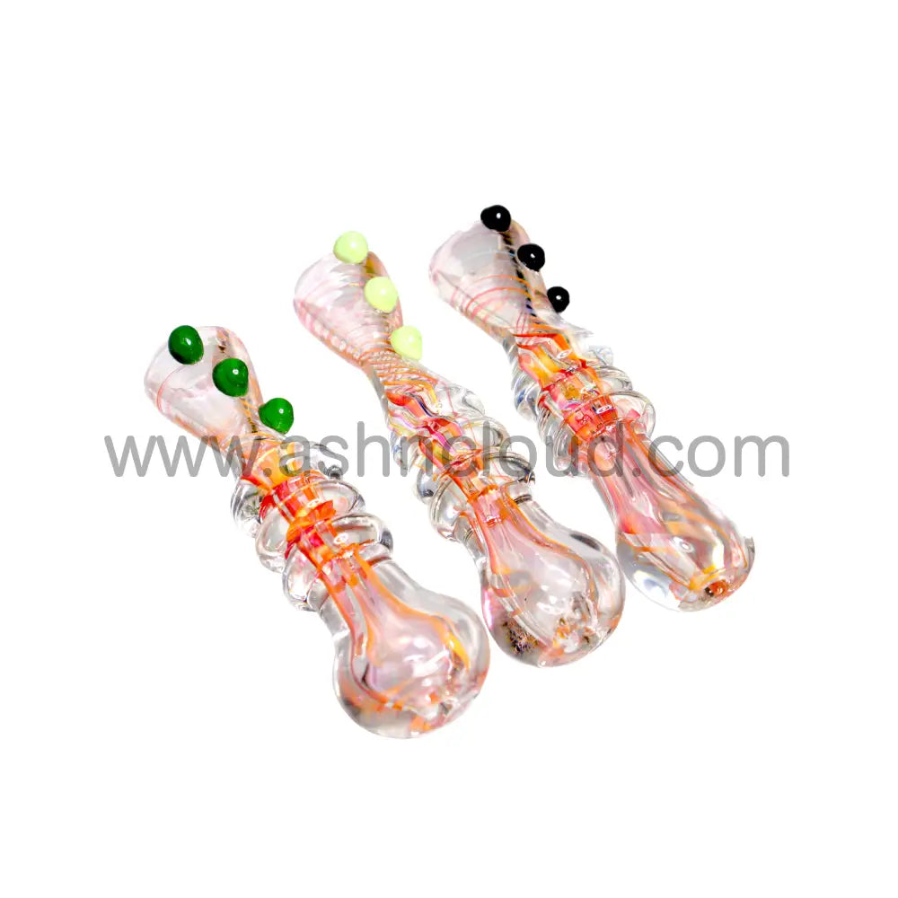 Pink Implosion Glass Chillum