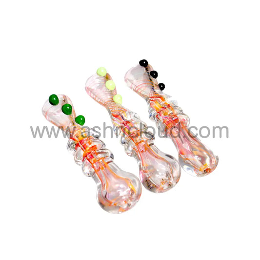 Pink Implosion Glass Chillum