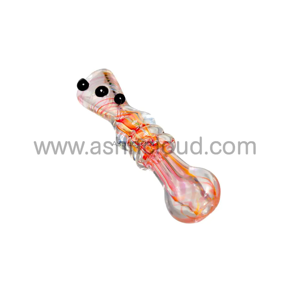 Pink Implosion Glass Chillum