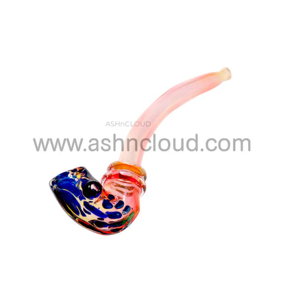 Pinky Polka Dots Glass Sherlock Pipe