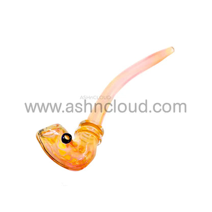 Pinky Polka Dots Glass Sherlock Pipe