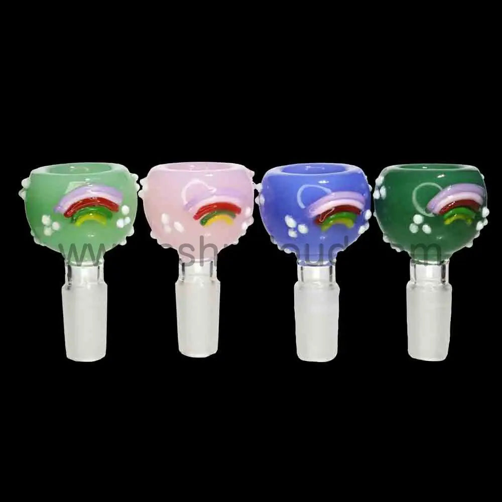 Rainbow Glass Bowl Display 12 pcs | Wholesale Smoke Shop $4.50 each