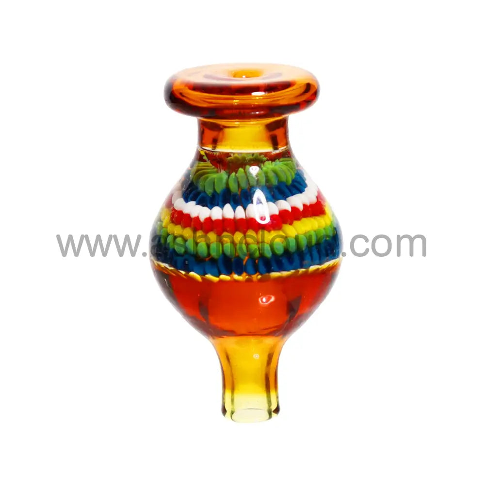 Rasta Streaky Multicolor Glass Fancy Carb Cap