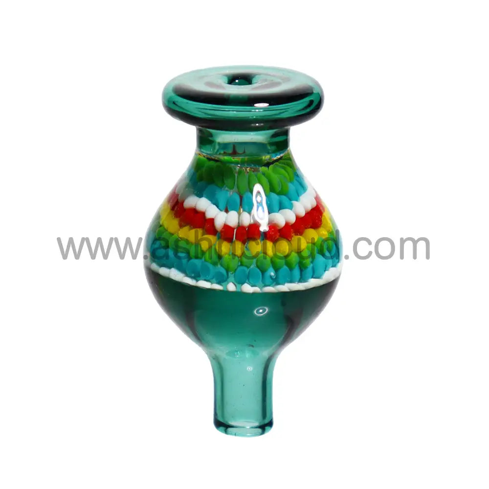 Rasta Streaky Multicolor Glass Fancy Carb Cap