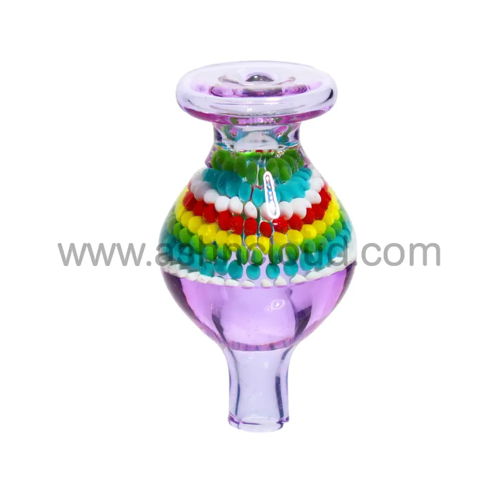 Rasta Streaky Multicolor Glass Fancy Carb Cap