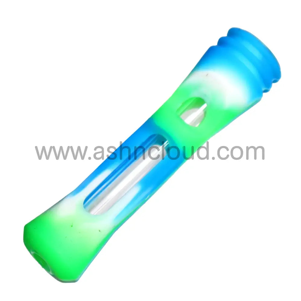 Silicone Glass Chillum Multicolor